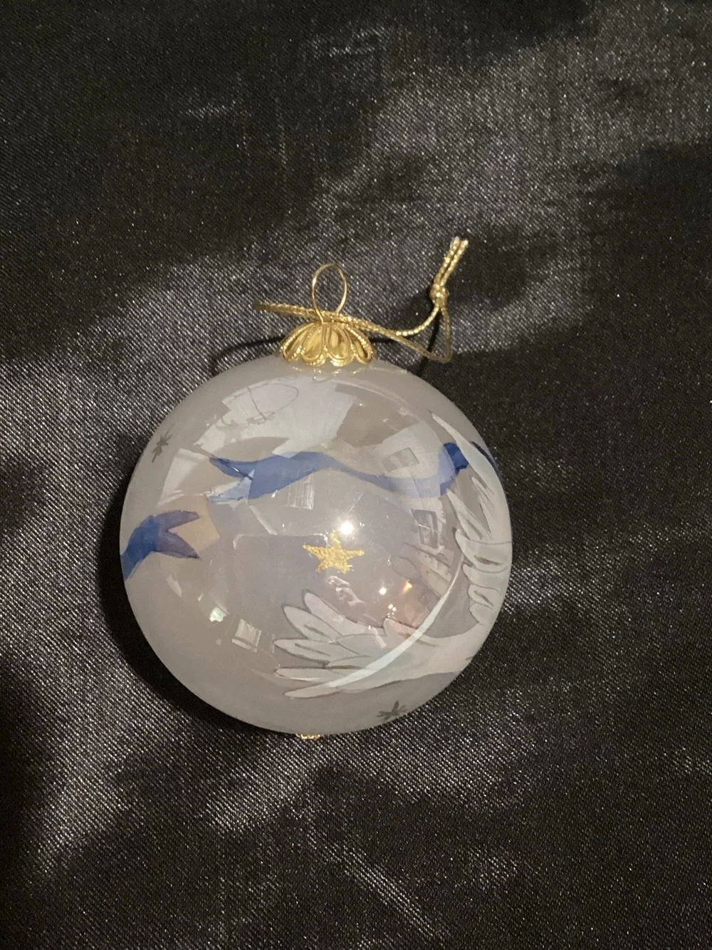 Vintage 2004 Li Bien Peace Doves Christmas Ornament with Velvet Box